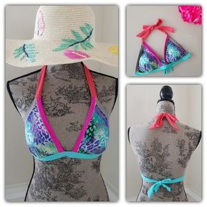 Triangle Bikini Animal Multicolor Print 8 M Medium